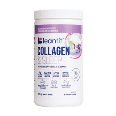 LeanFit, Collagen And Sleep Blue Lavender Latte, 206 Grams