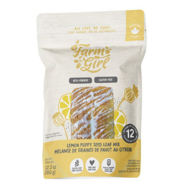 Farm Girl, Keto Lemon Poppy Seed Muffin Mix, 350 Grams