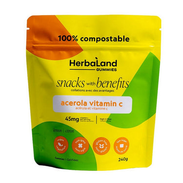 Herbaland, Acerola Vitamin C Snacks, 240 Grams (6 Count)
