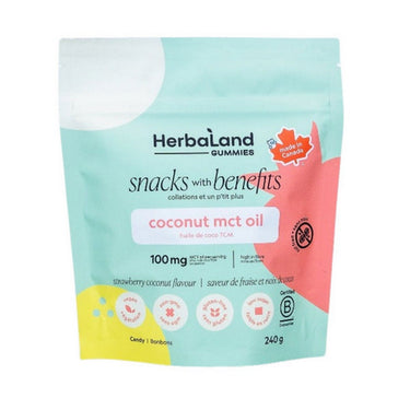 Herbaland, Coconut MCT Eco Size Gummies, 240 Grams (6 Count)