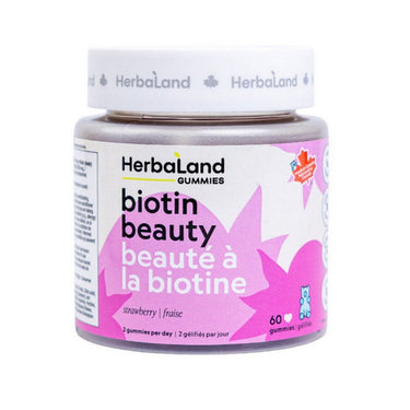 Herbaland, Biotin Beauty Gummies, 60 Count