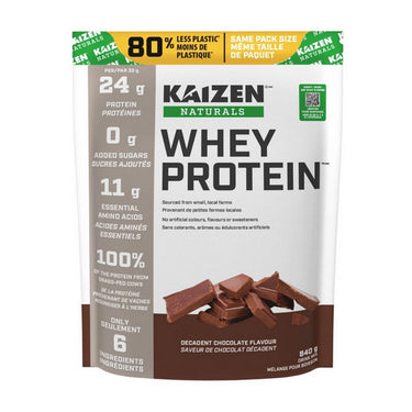 Kaizen Naturals, Whey Protein Decadent Chocolate, 840 Grams