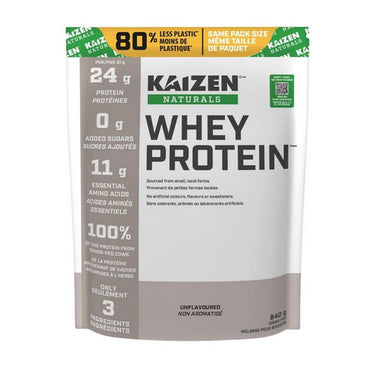 Kaizen Naturals, Whey Protein Unflavoured, 840 Grams