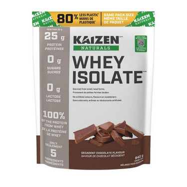 Kaizen Naturals, Whey Isolate Decadent Chocolate, 840 Grams