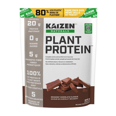 Kaizen Naturals, Plant Protein Decadent Chocolate, 840 Grams