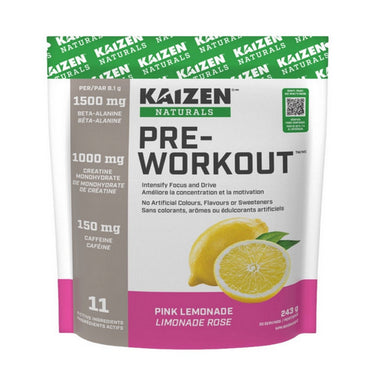 Kaizen Naturals, Pre Workout Pink Lemonade, 243 Grams