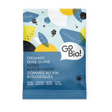 GoBio!, Organic Wine Gums Mixed, 75 Grams (10 Count)