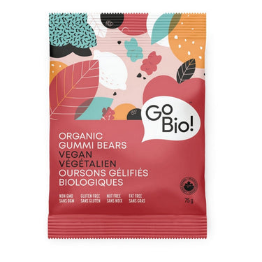 GoBio!, Organic Vegan Gummi Bears, 75 Grams (10 Count)