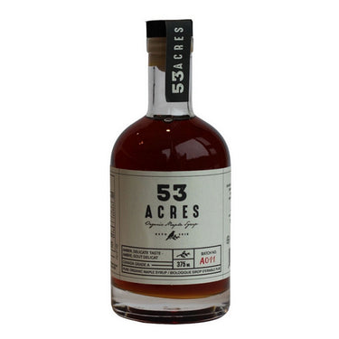 53 Acres Maple Sweeteners, Organic Maple Syrup Amber, 375ml