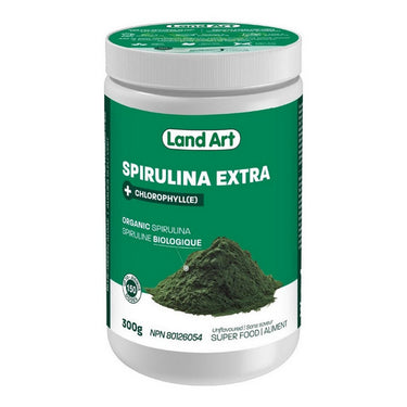 Land Art, Spirulina Extra Unflavoured, 300 Grams