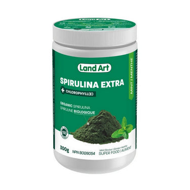 Land Art, Spirulina Extra Mint, 300 Grams