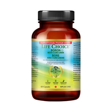 Life Choice, Boron With Curcumin And Piperine, 60 Capsules