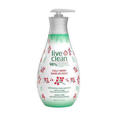 Live Clean, Holly Berry Moisturizing Liquid Hand Soap, 500 Ml