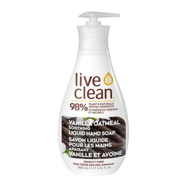 Live Clean, Vanilla Oatmeal Soothing Liquid Hand Soap, 500 Ml