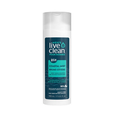 Live Clean, Coastal Mist Body Wash And Shampoo, 500 Ml