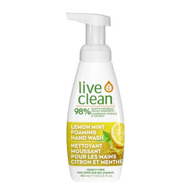 Live Clean, Lemon Mint Foaming Hand Soap, 400 Ml