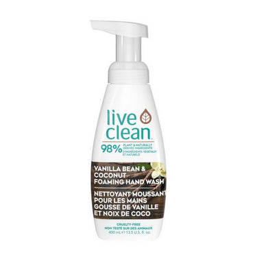 Live Clean, Vanilla Bean And Coconut Foaming Hand Wash, 400 Ml