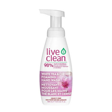 Live Clean, White Tea And Cherry Foaming Hand Wash, 400 Ml