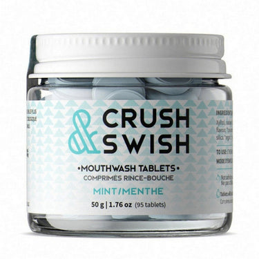 Crush And Swish Mouthwash Tablets 50 Grams by Nelson Naturals