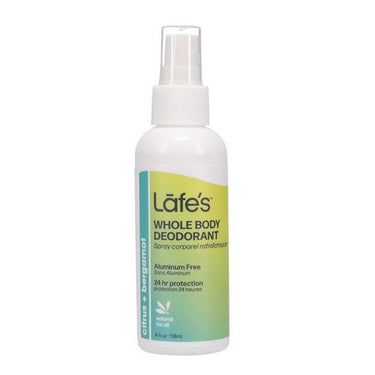 Lafes Body Care, Whole Body Spray Citrus Plus Bergamot, 118 Ml