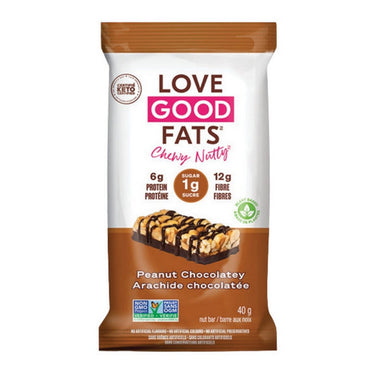 Love Good Fats, Chocolate and Peanut Flavoured Snack Bars, 40 Grams (12 Count)