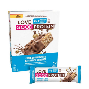 Love Good Fats, Cookie Dough Protein Bar, 55 Grams (12 Count)