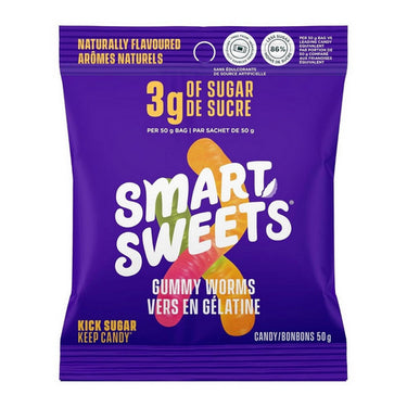 Smartsweets, Gummy Worms, 50 Grams (12 Count)