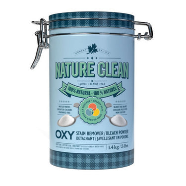Nature Clean, Oxy Stain Remover Bleach Powder Tin, 1.4 Killograms