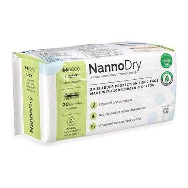 Nannopad, Organic Cotton Bladder Leakage Pads, 20 Count