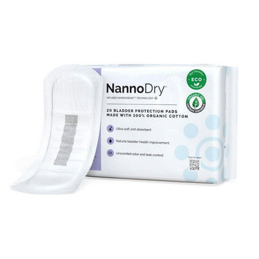 Nannopad, Nanno Dry Regular Incontinence Pads, 20 Count