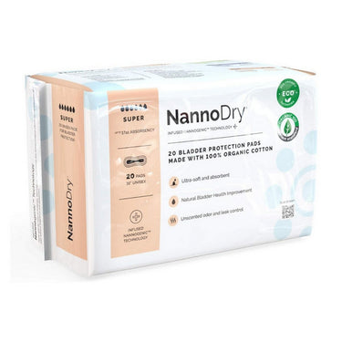 Nannopad, Nanno Dry Super Incontinence Pads, 20 Count