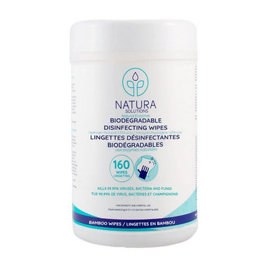 Natura Solutions, Biodegradable Disinfecting Wipes, 160 Count