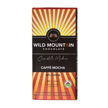 Caffe Mocha Dark Chocolate 85 Grams (12 Count) by Wild Mountain Chocolate