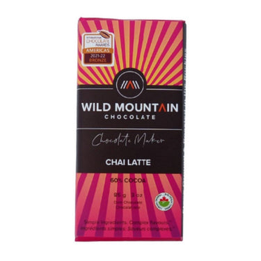 Chai Latte Dark Chocolate 85 Grams (12 Count) by Wild Mountain Chocolate