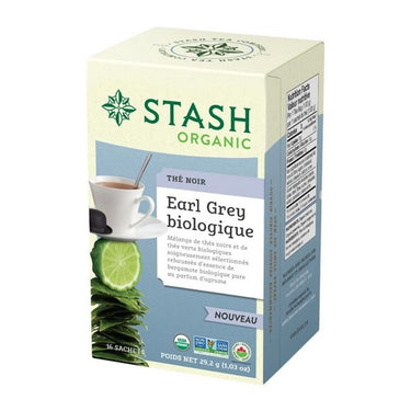 Stash Tea, Organic Earl Grey Tea, 0.06 Killogram (16 Bags)