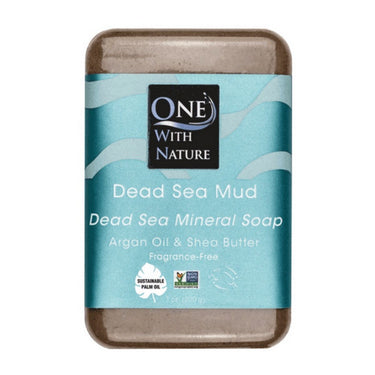 One with Nature, Dead Sea Mud Bar Soap, 200 Grams (6 Count)