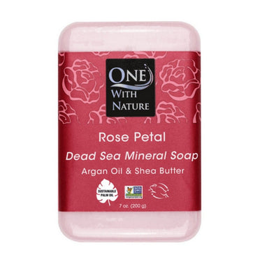 One with Nature, Rose Petal Bar Soap, 200 Grams (6 Count)
