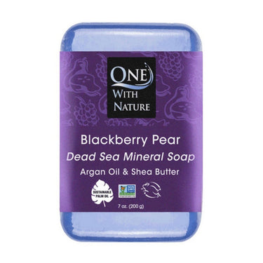 One with Nature, Blackberry Pear Bar Soap, 200 Grams (6 Count)