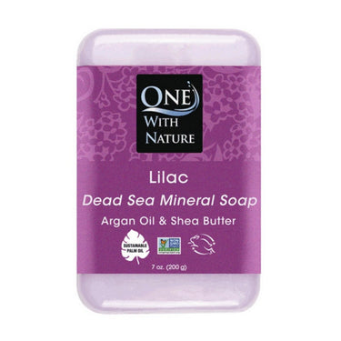 One with Nature, Lilac Bar Soap, 200 Grams (6 Count)