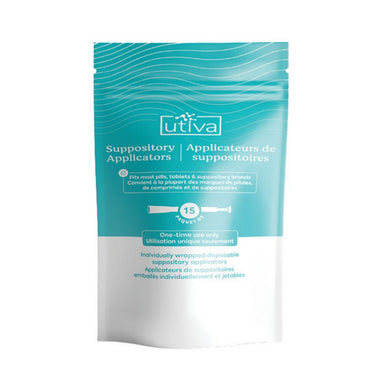 Utiva, Suppository Applicator For Women, 15 Count