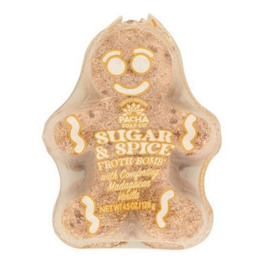 Pacha Soap, Sugar And Spice Gingerbread Man Froth Bomb, 128 Grams