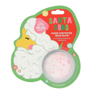 Pacha Soap, Santa Suds Froth Bath Bomb Card, 85 Grams
