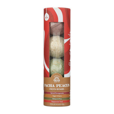 Pacha Soap, Froth Bomb Holiday Set, 4 Pack
