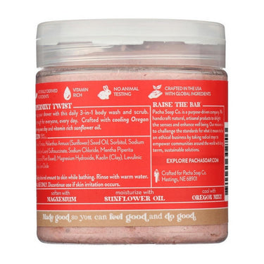 Pacha Soap, Whipped Soap And Scrub Peppermint, 227 Grams