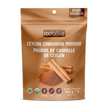 Rootalive Inc., Organic Ceylon Cinnamon Powder, 454 Grams