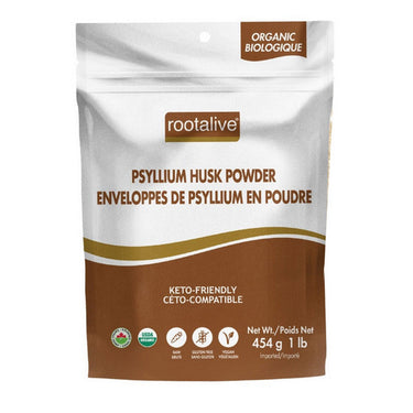 Rootalive Inc., Organic Psyllium Husk Powder, 454 Grams