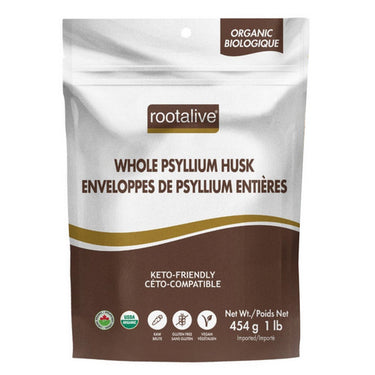 Rootalive Inc., Organic Whole Psyllium Husk, 454 Grams