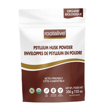 Rootalive Inc., Organic Psyllium Husk Powder, 200 Grams