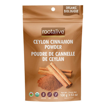 Rootalive Inc., Organic Ceylon Cinnamon Powder, 100 Grams