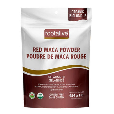 Rootalive Inc., Organic Gelatinized Red Maca Powder, 454 Grams